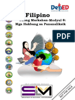 FILIPINO 8 Modyul 8
