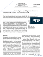 A systematic process for creating and appraising clinical vignettes to illustrate interprofessional shared decision making