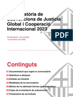 Convocatòria de Subvencions de Justícia Global I Cooperació Internacional 2023