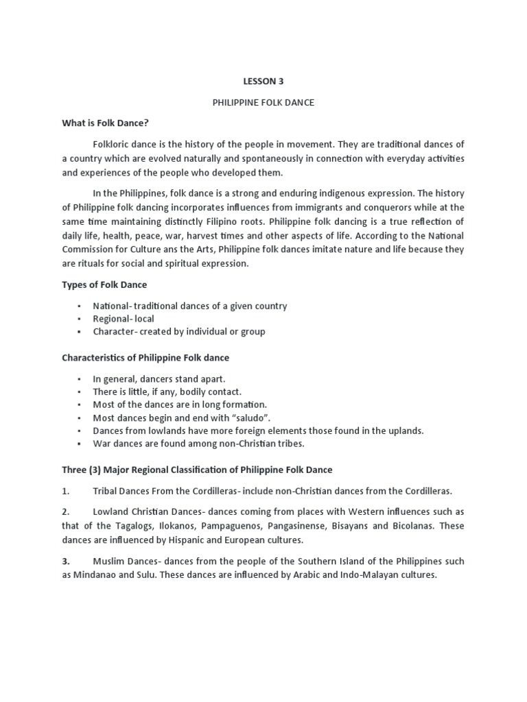 Exploring the Rich Diversity of Philippine Folk Dances A Comprehensive