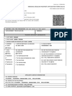 Renewal Regular Passport Application Form (Adult)