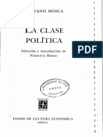 Jla Clase Polìtica: Gaetano Mosca