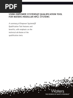 Using Empower Systemsqt Qualification Tool For Waters Modular HPLC Systems