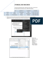 Tutorial de Macros