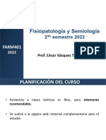 Fisiopatología y Semiología: 2 Semestre 2022