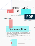 Interpolaçã O: Polinomial e Fórmula de Lagrange