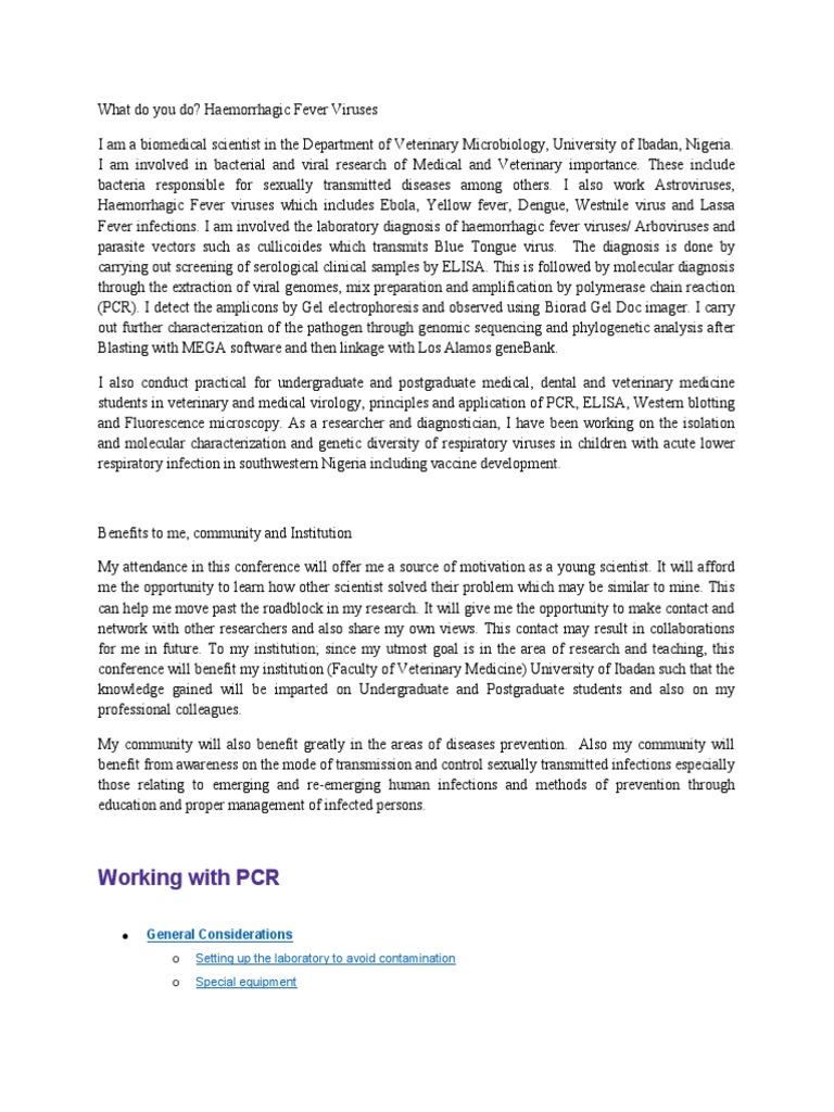 What i do pdf polymerase chain reaction reverse transcription