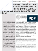 8 Comportamiento Térmico en Mezclas de Cal Hidratada, Ceniza y Roca Volcánica