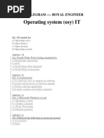 Operating System (Osy) IT 5I