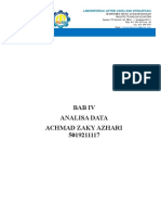 Bab Iv Analisa Data Achmad Zaky Azhari 5019211117: Laboratorium Listrik Kapal Dan Otomatisasi