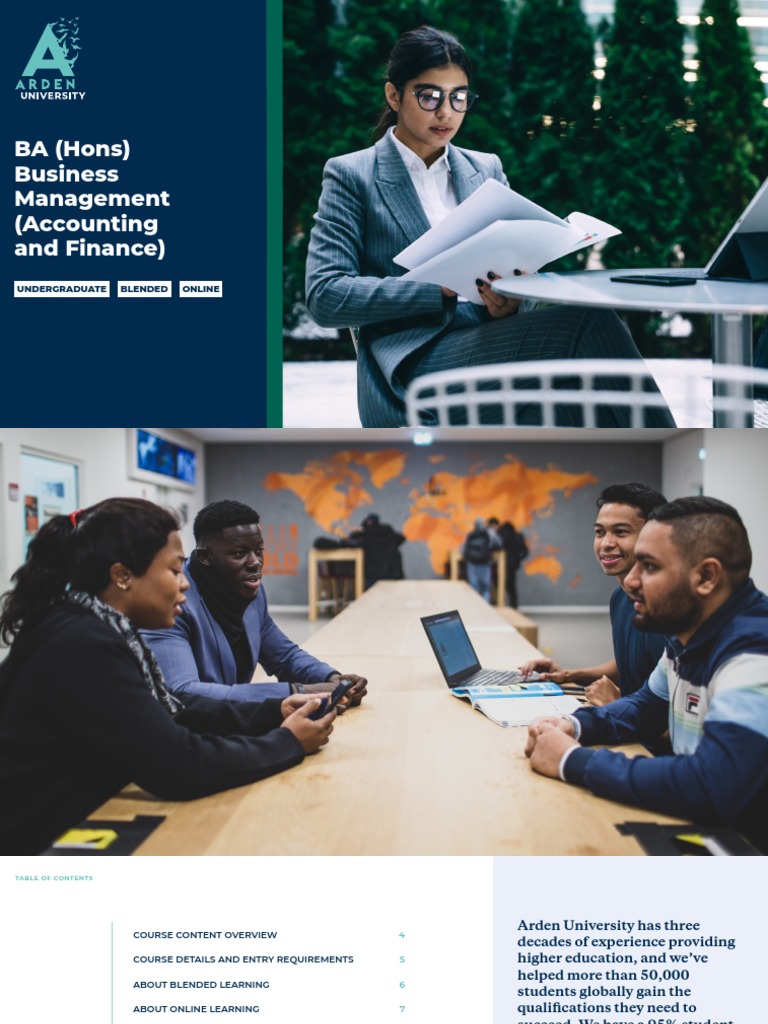 BA (Hons) in Business Management: Accounting | PDF | Marketing | Risk