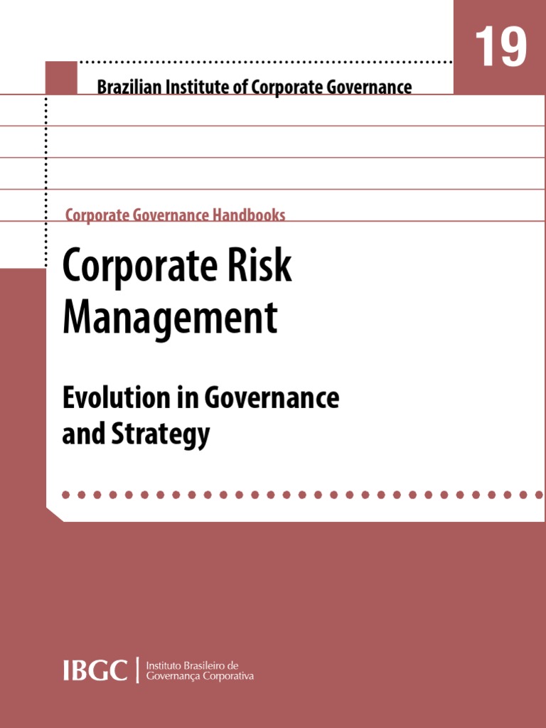 Handbook 19 Corporate Risk Management IBGC 1682006681 | PDF