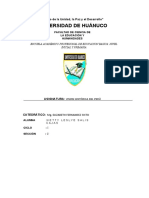 Universidad de Huánuco: "Año de La Unidad, La Paz y El Desarrollo"