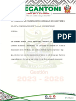 Autorizacion de Compensacion Por Trabajo en Sobretiempo