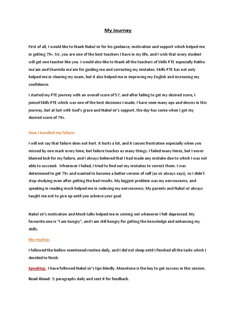 My Journey Pdf Teachers Cognition