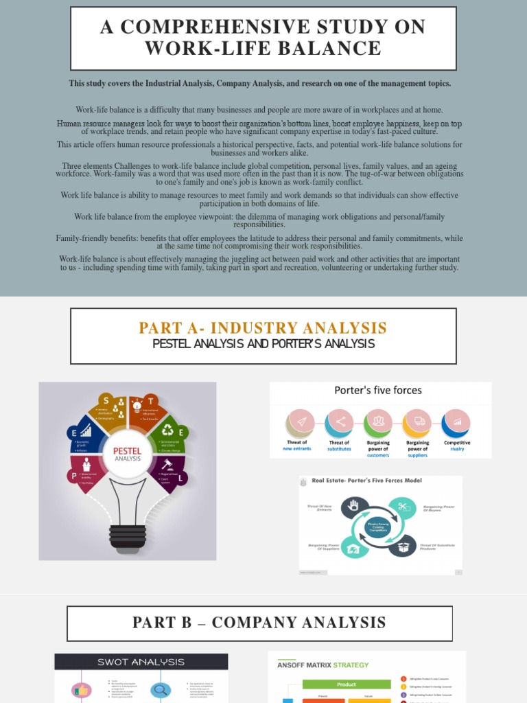 A Comprehensive Study On Work Life Balance | PDF | Survey Methodology ...