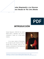 Comparativas de Los Libros El Principe y Los Discursos Sobre La Primera Década de Tito Livio