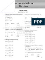 Álgebra Función inversa Semestral UNI