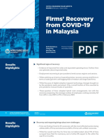 Firms' Recovery From COVID-19 in Malaysia: Covid-19 Business Pulse Surveys ROUND 4 February - March 2022