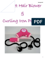 Crochet Hair Blower & Curling Iron Pattern: Skymagenta©