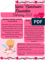 February 2023: Ms. Adams' Classroom Ms. Adams' Classroom Ms. Adams' Classroom Newsletter Newsletter Newsletter