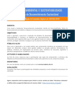 (Moodle) EDUCAÇÃO AMBIENTAL E SUSTENTABILIDADE - ODS