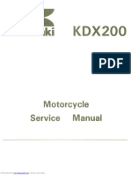 Kawasaki kdx200 Service Manual
