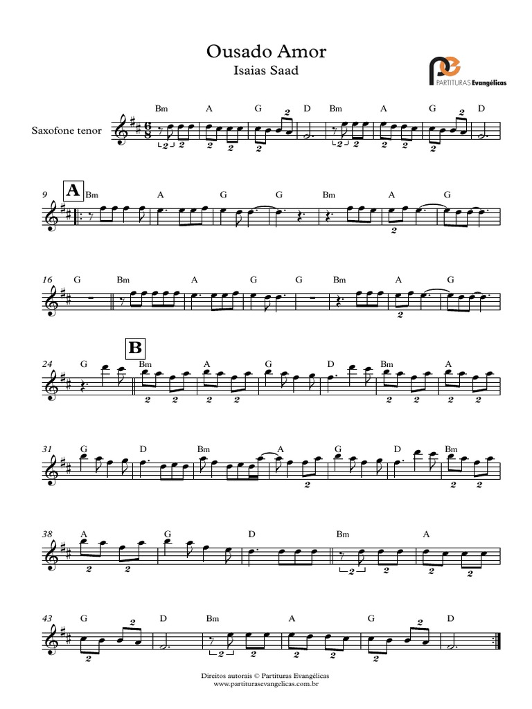 Ousado Amor - Sax Tenor | PDF