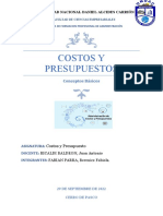 Costos y Presupuestos (Evaluación)