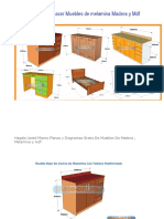 Planos Muebles de Melamina