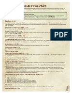 Résumé Des Règles Pour D&D5: Equipement