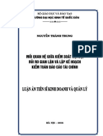 Mèi Quan Hö Gi÷A Kióm So T Néi Bé, Rñi Ro Gian Lën V Lëp Kõ Ho CH Kióm To N B O C O T I Chýnh