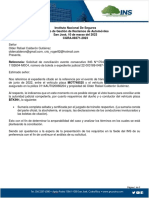 Instituto Nacional de Seguros Centro de Gestión de Reclamos de Automóviles San José, 10 de Marzo Del 2023 CGRA-08371-2023