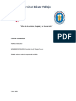 Año de La Unidad, La Paz y El Desarrollo