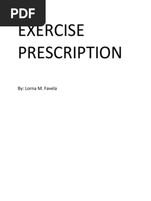 exercise prescription