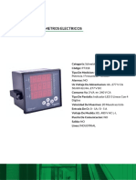 Medidores eléctricos Schneider P7318 para corriente, potencia, frecuencia y tensión