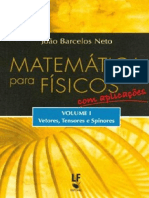 Resumo Matematica para Fisicos Com Aplicacoes Vetores Tensores e Spinores Volume 1 Joao Barcelos Neto