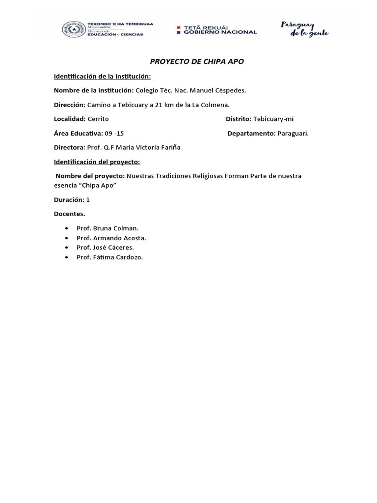 Proyecto de chipa apo pdf