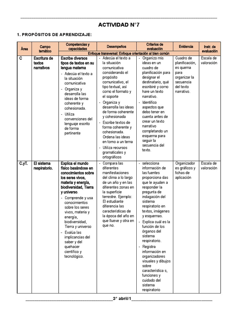 3 Grado Actividad Del 13 De Abril Pdf
