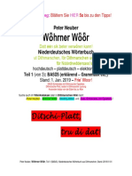 Plattdeutsches Wörterbuch aus Dithmarschen