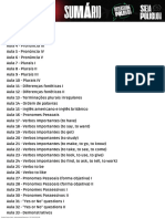 Sumário - Inglês 1.0