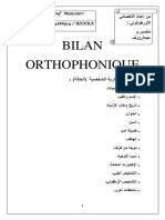 Bilan Orthophonique PDF