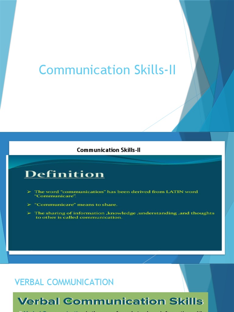 Effective Communication Components, Barriers, and Principles of Verbal
