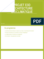 Projet E3D Architecture Bioclimatique: Date: 17/11/2016