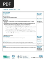 Paediatrics ST1 Application Criteria 2026 | PDF | Health Care | Medicine