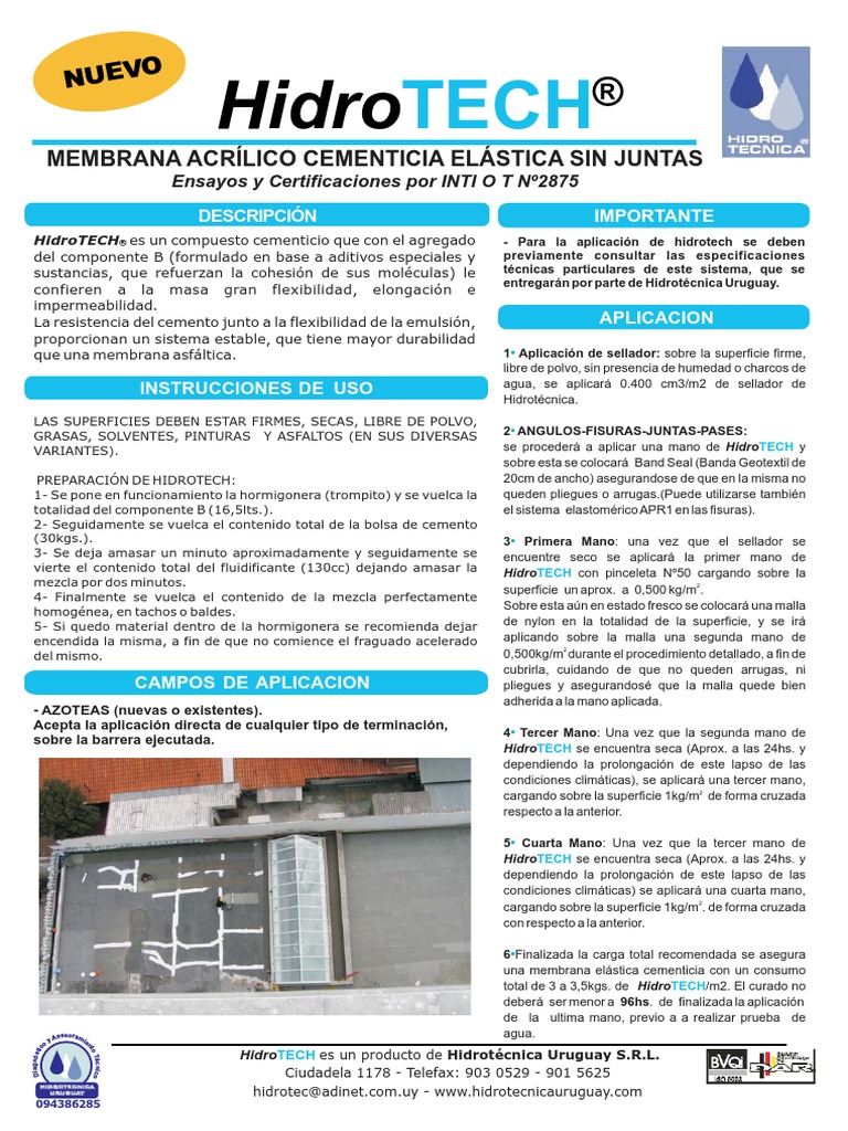 HIDROTECH1 | PDF | Materiales