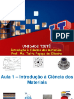 Introdução à Ciência dos Materiais