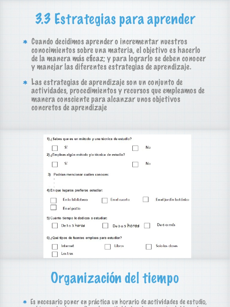 3 3 Estrategias Para Aprender Pdf Pdf Aprendizaje Ensayos