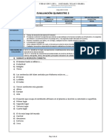 Evaluación Quimestre 2: 1) Subraye La Respuesta Correcta