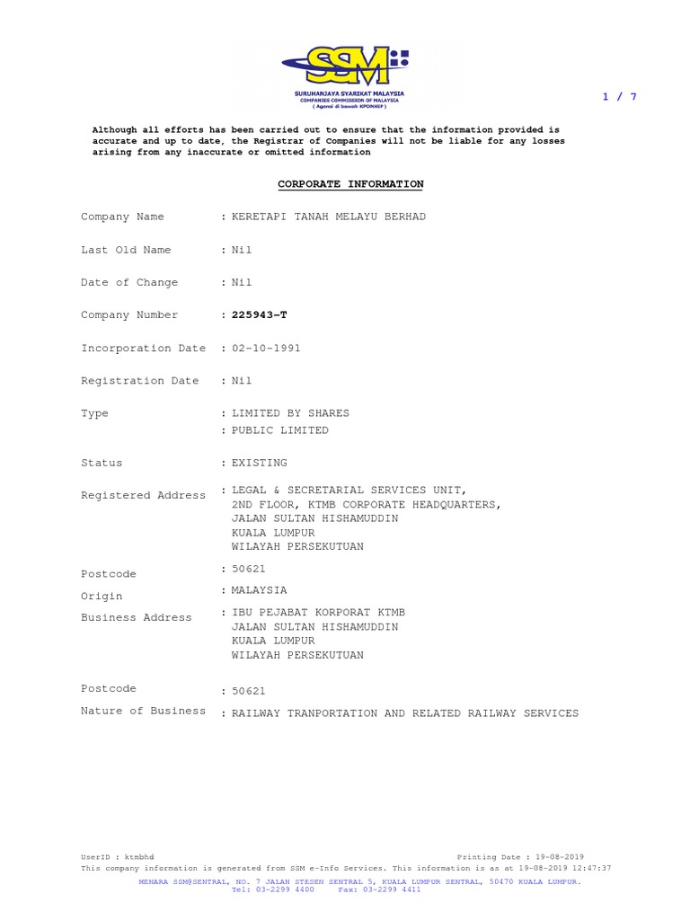 Corporate Information | PDF